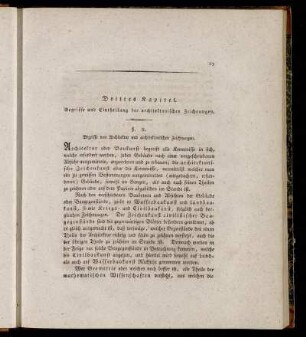 Drittes Kapitel. Begriffe und Eintheilung der architektonischen Zeichnungen.