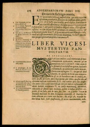 Liber Vicesimustertius Pandectarum.