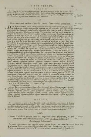 LX. Charta donationis ejusdem Theudaldi Comitis, factae coenobio Dionysiano.