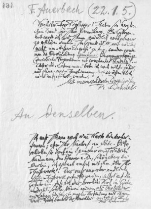 Brief an Felix Auerbach