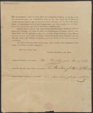 Brief an B. Schott's Söhne : 01.01.1825
