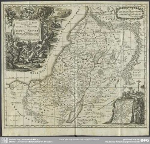Regio Canaan Seu Terra Promissionis, Postea Iudaea Vel Palaestina Nominata, Hodie Terra Sancta Vocata, Quae Olim XII Tribus Hoc Autem Aevo In VI Provincias Distincta Est Iuxta Recentissimas Et Accuratissimas Descriptiones Adornata Per Matth. Seutter, Sac. Caes. Maj. Georgrapho Augusta