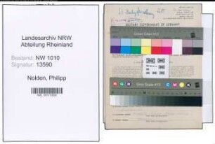 Entnazifizierung Philipp Nolden , geb. 07.02.1897 (Schlosser)