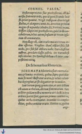 De Schematibus Rhetoricis.
