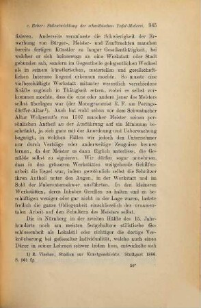 Ueber die Stilentwicklung der schwäbischen Tafel-Malerei im 14. und 15. Jahrhundert