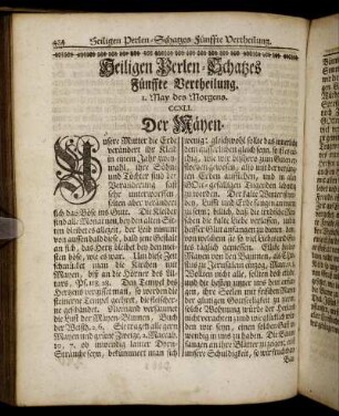 Heiligen Perlen-Schatzes Fuenffte Vertheilung