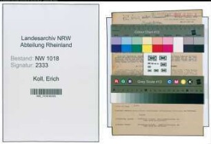 Entnazifizierung Erich Koll , geb. 28.01.1904 (Schreiner)