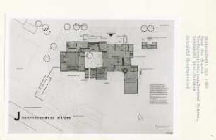 Haus der Jugend, Berlin-Alt-Treptow (Diplomarbeit bei Bernhard Hermkes): Grundriss Hauptgeschoss 1:200