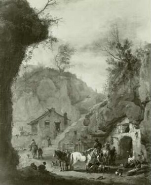 Jagdrast vor der Felsenschenke