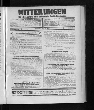 Jahrgang 1929, Hamburg, den 31. März, Nummer 13