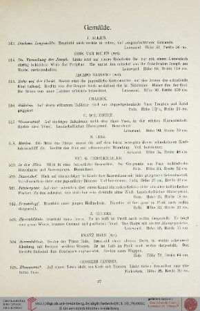 Gemälde (Nr. 513-534)