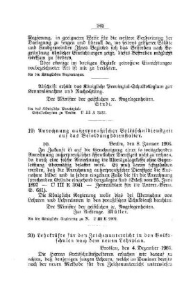 Lehrkräfte für den Zeichenunterricht in den Volksschulen nach dem neuen Lehrplan : [E. Öffentliches Volksschulwesen]