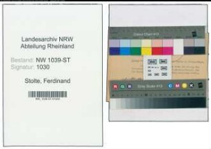 Entnazifizierung Ferdinand Stolte , geb. 00.00.0000 ()