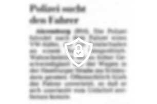 Polizei sucht [Name maskiert]