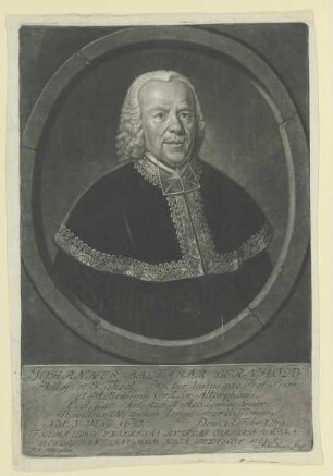 Bildnis des Johannes Balthasar Bernhold