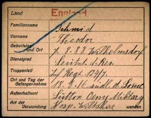 Schmid, Theodor - Wilhelm