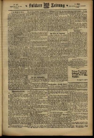 Zweite Ausgabe vom Mittwoch, den 24. Juli 1912.