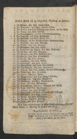 Dieses Buch ist in folgenden Städten zu haben