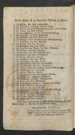 Dieses Buch ist in folgenden Städten zu haben