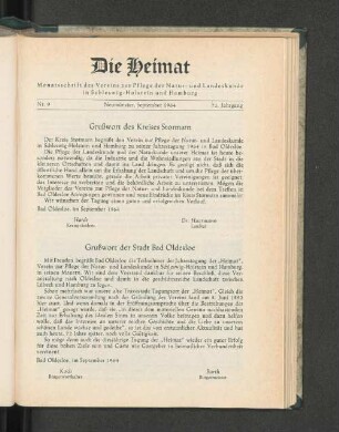 Nr. 9. Neumünster, September 1964. 71. Jahrgang.
