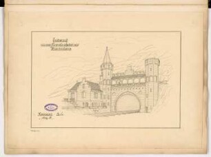 Tunneleinfahrt Monatskonkurrenz Februar 1896: Variante A: Perspektivische Ansicht