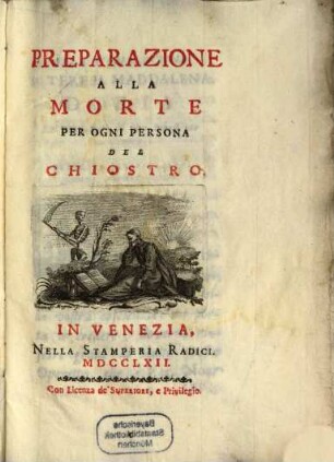 Preparazione alla morte : per ogni persona del Chiostro