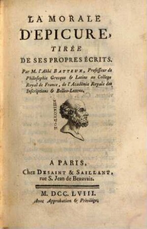 La morale d'Epicure