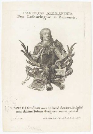 Bildnis des Carolus Alexander von Lothringen