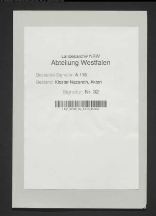 Fundations- und Memorienverzeichnis.