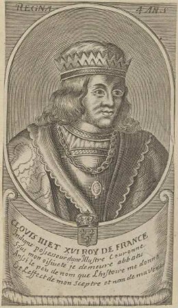 Bildnis des Clovis III., König des Fränkischen Reiches