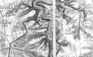 Niederstriegis-Grunau. Oberreit, Sect. Freiberg, vor 1843