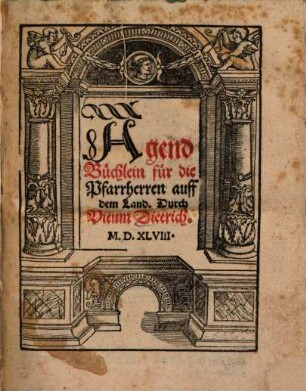 Agend Büchlein für die Pfarrherren auff dem Land