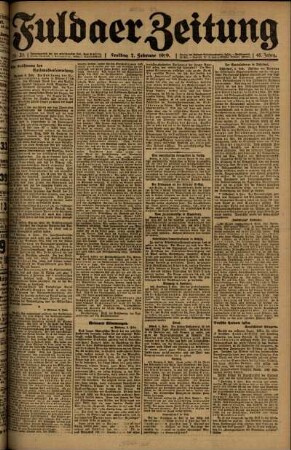 Ausgabe vom Freitag, den 07. Februar 1919.