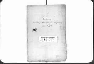 Rechnungen der Leihanstalt für 1860