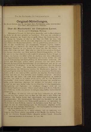 Über die Maxillarladen der Coleopteren-Larven.