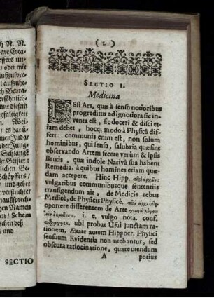 Sectio I. Medicina