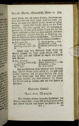 Siebentes Kapitel. Von den Warzen.