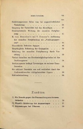 Die Bedeutung der sexuellen Fortpflanzung für die Selektions-Theorie