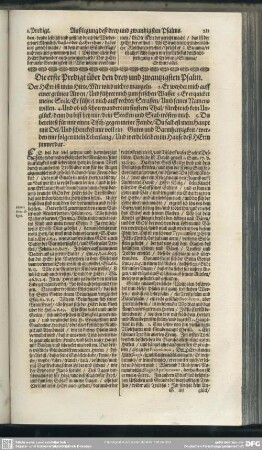 Die Predigten über den drey und zwantzigsten Psalm