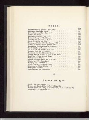 Inhalt - Karten - Skizzen
