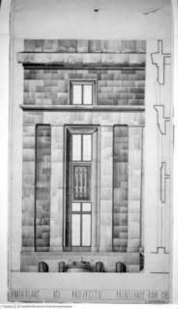 Aufrissdetail der Seitenfront