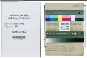 Entnazifizierung Erika Ruffler , geb. 26.11.1902 (Saeuglingsschwester)