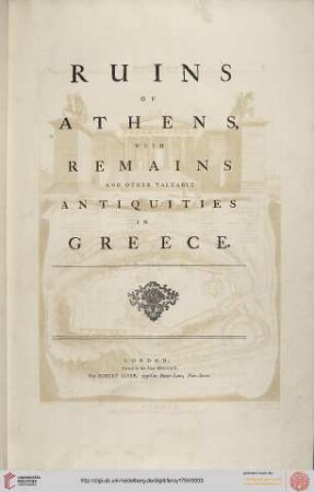 Ruins Of Athens With Remains And Other Valuable Antiquities In Greece