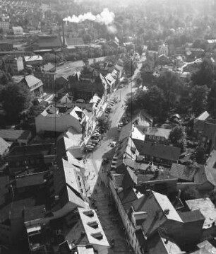 Lindenstraße in der Altstadt von Ilmenau : Blickrichtung Süden