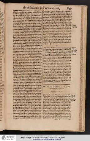 Liber XXII. Titulus X.