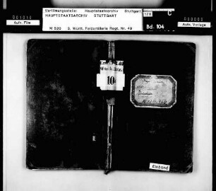 Kriegsstammrolle der Wirtschaftsbatterie (Unteroffiziere)