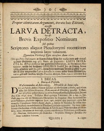 1-12, Larva Detracta
