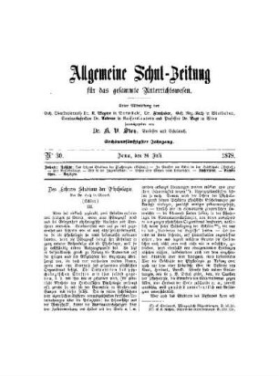 Des Lehrers Studium der Phsychologie : (Schluß)