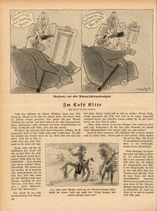 "Roosevelt und sein Patent-Informationsglas" "Yes, mein roter Bruder..."