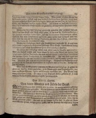 Das XXVII. Capitel. Von denen Wunden und Fisteln der Brust